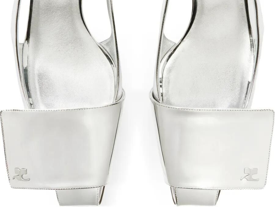 Courrèges 45 mm slingback pumps Wit - Foto 2