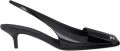 Courrèges 45 mm slingback pumps Zwart - Zwart