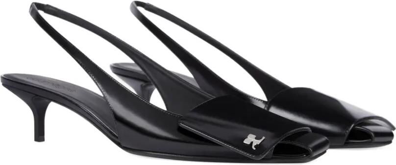 Courrèges 45 mm slingback pumps Zwart - Foto 5