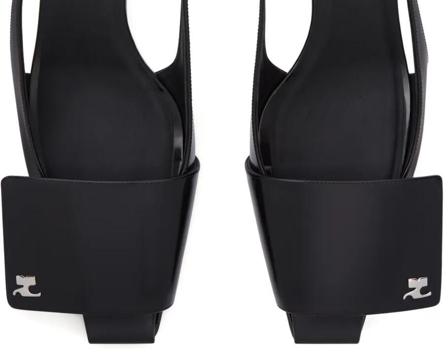 Courrèges 45 mm slingback pumps Zwart - Foto 3