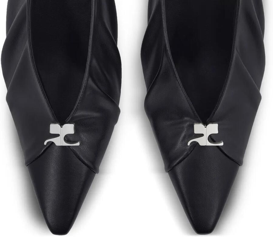 Courrèges Gedrapeerde slingbacks Zwart - Foto 2