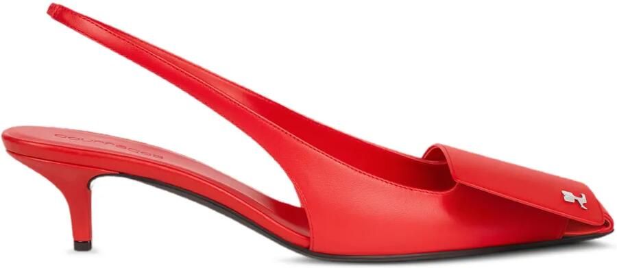 Courrèges Leren slingback pumps Rood