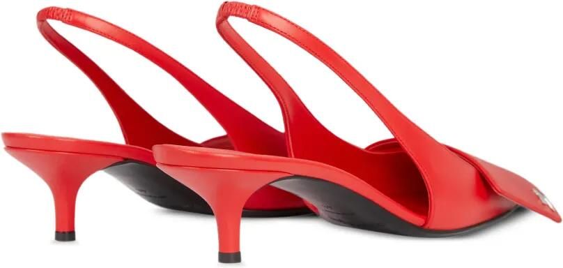 Courrèges Leren slingback pumps Rood - Foto 2
