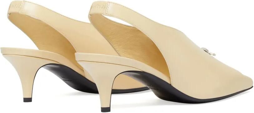 Courrèges Leren slingbacks Beige - Foto 4