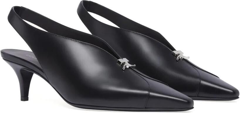 Courrèges Leren slingbacks Zwart - Foto 4
