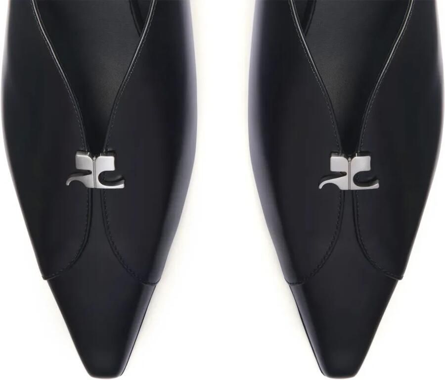 Courrèges Leren slingbacks Zwart - Foto 2