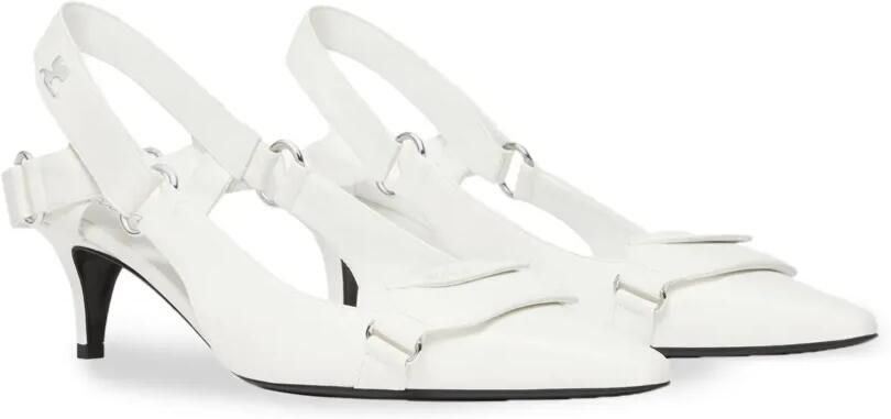 Courrèges Racer slingback pumps Wit - Foto 4