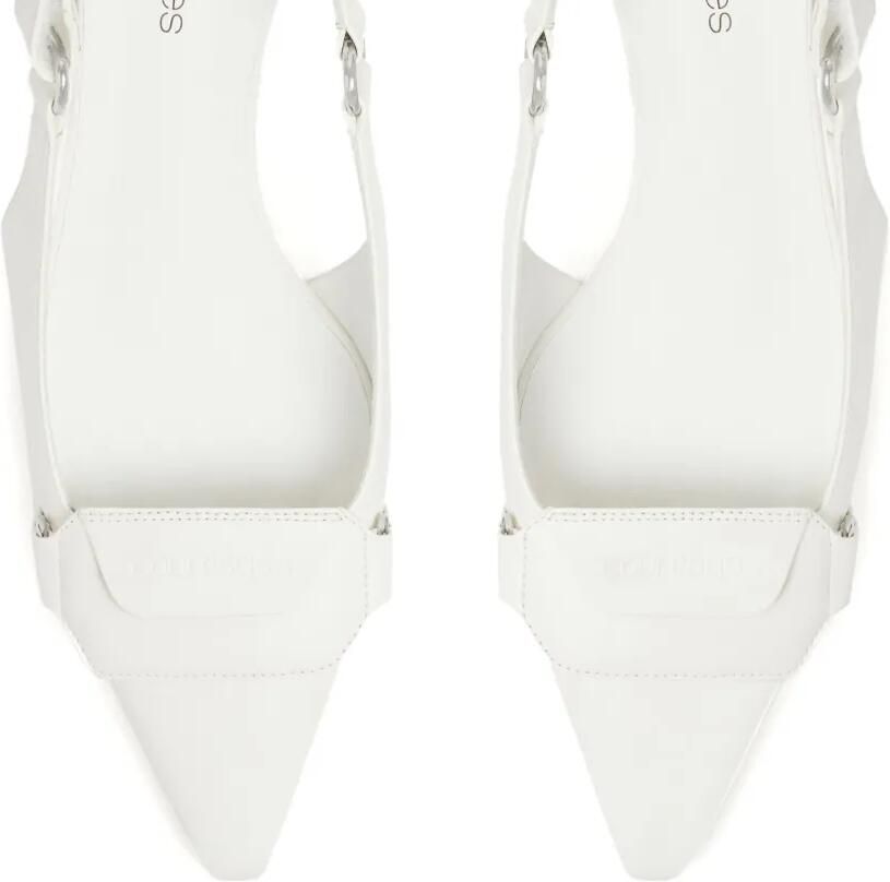 Courrèges Racer slingback pumps Wit - Foto 2