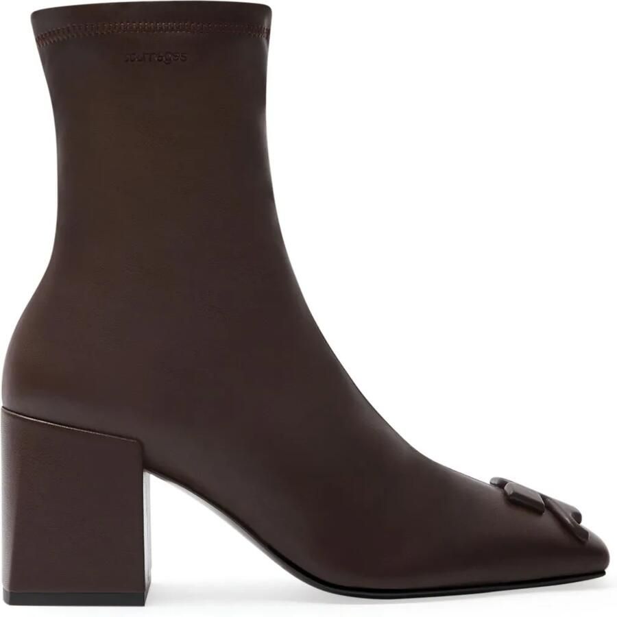 Courrèges Reedition leren laarzen Bruin