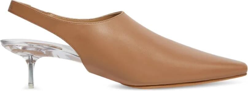 Courrèges Slingback pumps met kitten hak Beige
