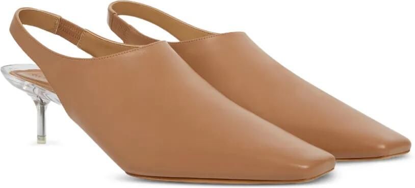Courrèges Slingback pumps met kitten hak Beige - Foto 3