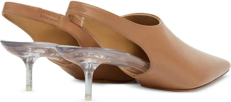 Courrèges Slingback pumps met kitten hak Beige - Foto 4