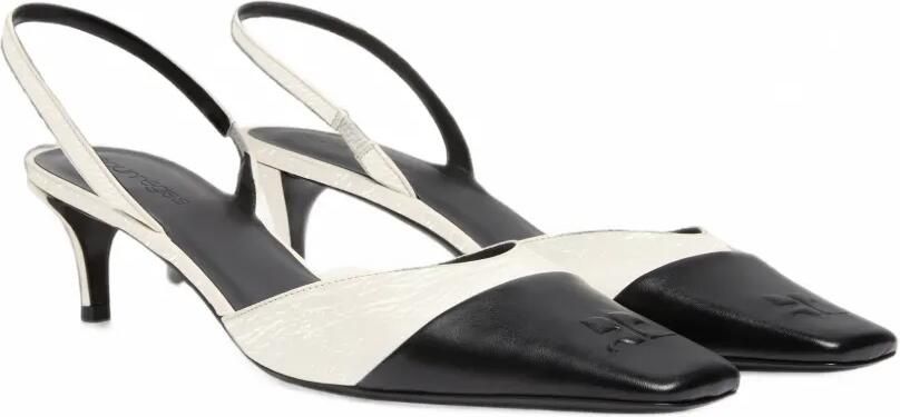 Courrèges Slingback pumps met vinyl neus Wit - Foto 3