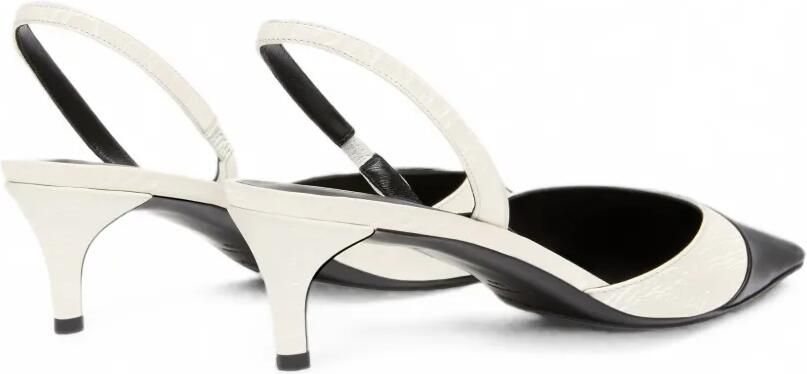 Courrèges Slingback pumps met vinyl neus Wit - Foto 4