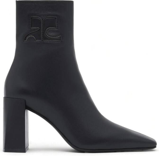 Courrèges Heritage leren laarzen Zwart