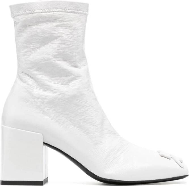 Courrèges Leren laarzen Wit