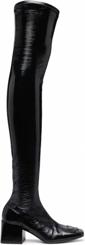 Courrèges Overknee laarzen Zwart