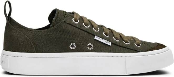 Courrèges Sneakers met geborduurd logo Groen