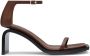 Courrèges Stream leren sandalen 75 mm Bruin - Thumbnail 1