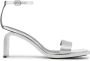 Courrèges Stream Mirror leren sandalen Zilver - Thumbnail 1