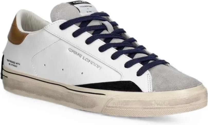 Crime London 2.0 gerafelde sneakers met vlakken Wit - Foto 3