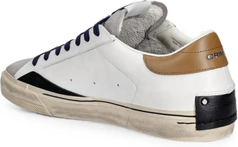 Crime London 2.0 gerafelde sneakers met vlakken Wit - Foto 2