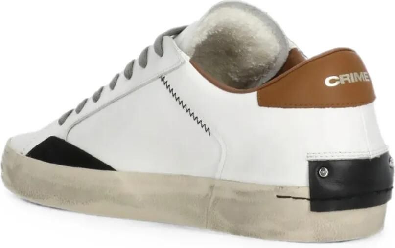 Crime London 2.0 sneakers met gerafeld effect Wit - Foto 4