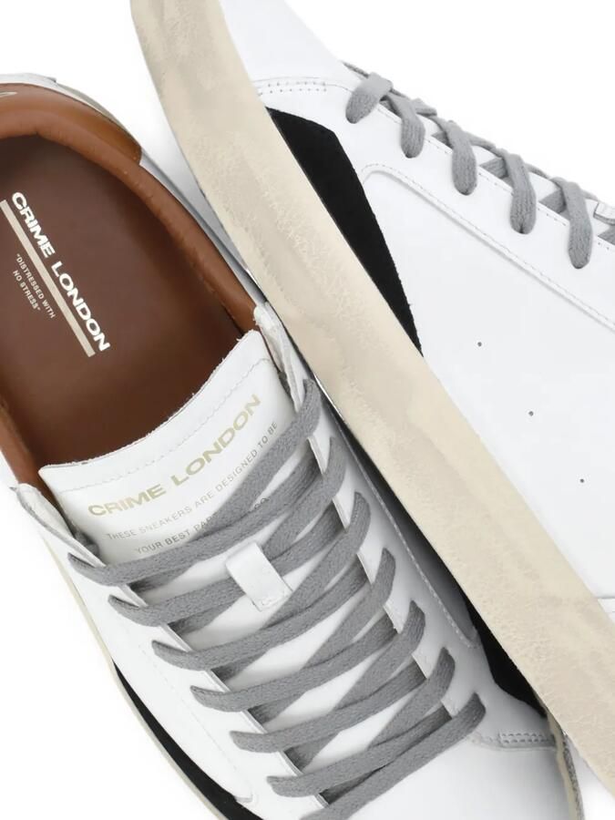 Crime London 2.0 sneakers met gerafeld effect Wit - Foto 2