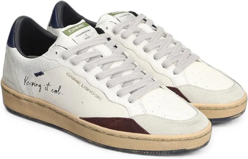 Crime London Chelsea logo-print panelled sneakers Wit