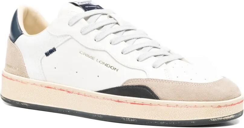Crime London Chelsea sneakers met suède vlak Wit - Foto 3
