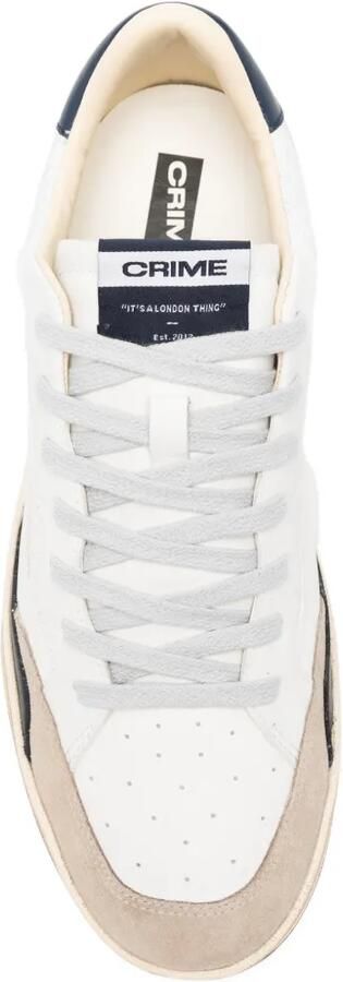 Crime London Chelsea sneakers met suède vlak Wit - Foto 4