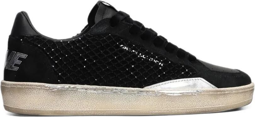 Crime London Chelsea leren sneakers verfraaid met studs Zwart