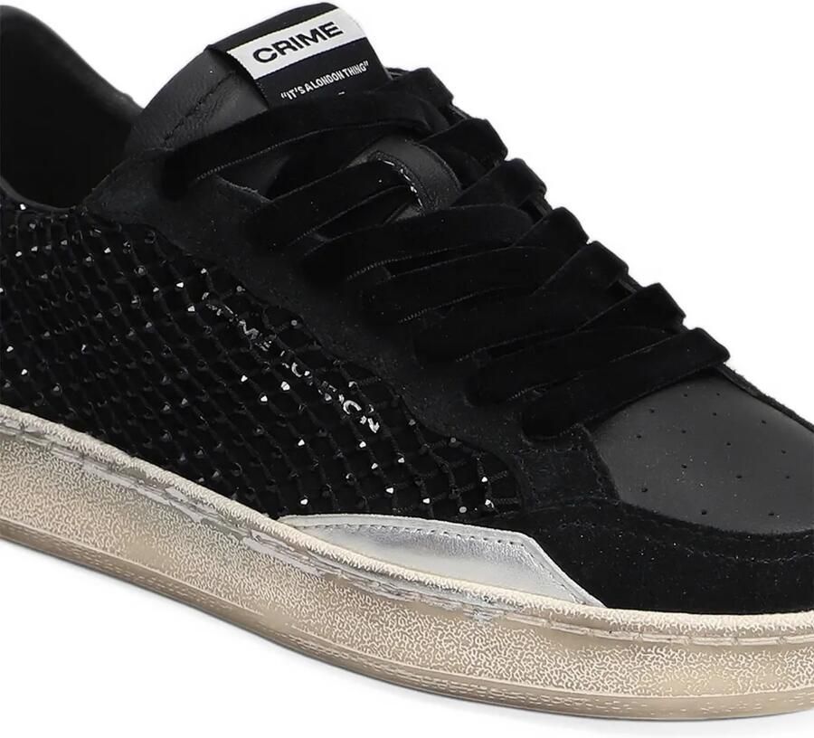 Crime London Chelsea leren sneakers verfraaid met studs Zwart - Foto 2