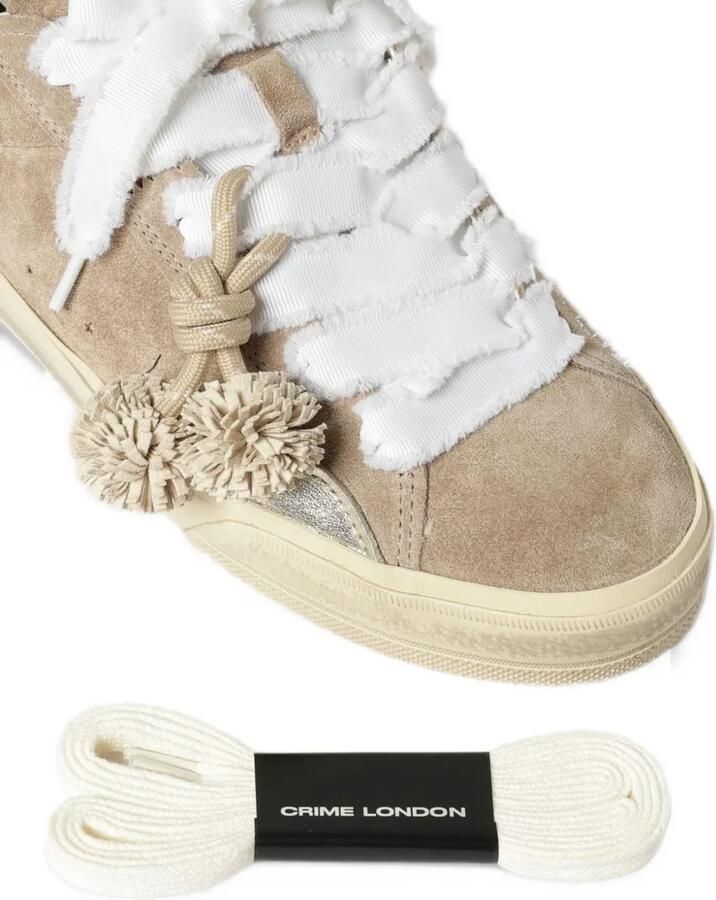 Crime London Deconstructed pompom sneakers Beige - Foto 2