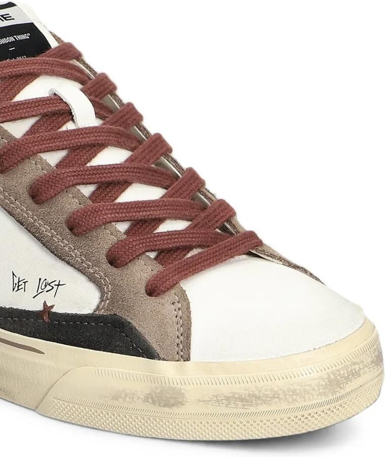 Crime London Deconstructed sneakers met gerafeld effect en vlakken Wit - Foto 2