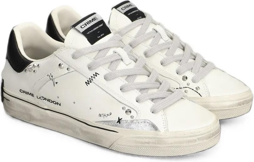 Crime London Deconstructed sneakers verfraaid met studs Wit - Foto 4