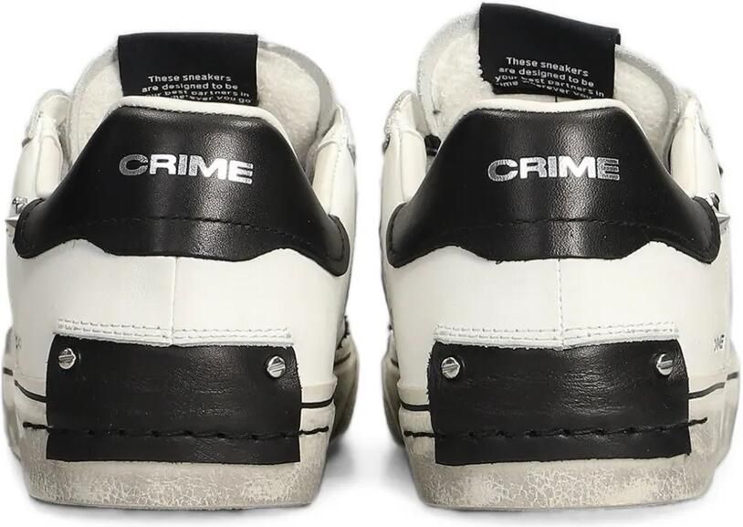 Crime London Deconstructed sneakers verfraaid met studs Wit - Foto 3