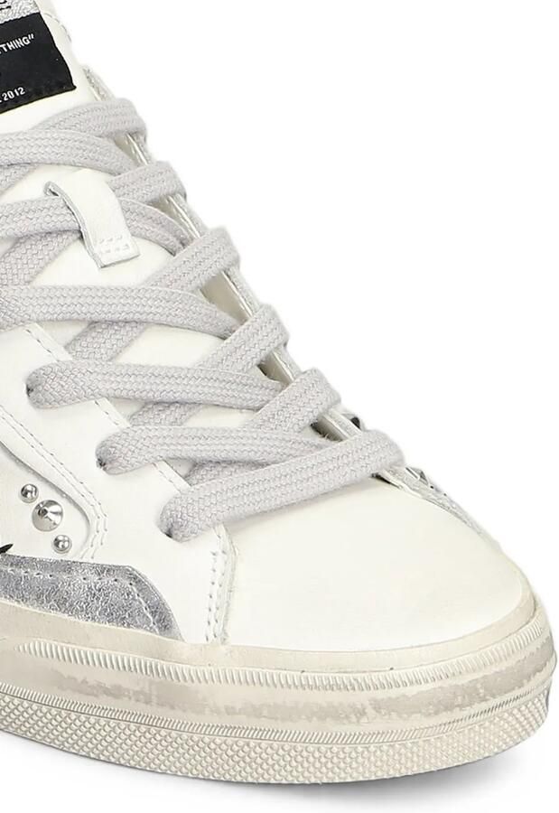 Crime London Deconstructed sneakers verfraaid met studs Wit - Foto 2