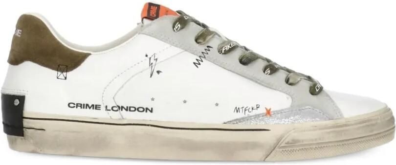 Crime London Deconstructed sneakers Wit