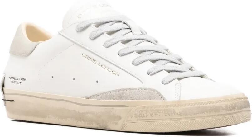 Crime London Distressed 2.0 sneakers Wit - Foto 3