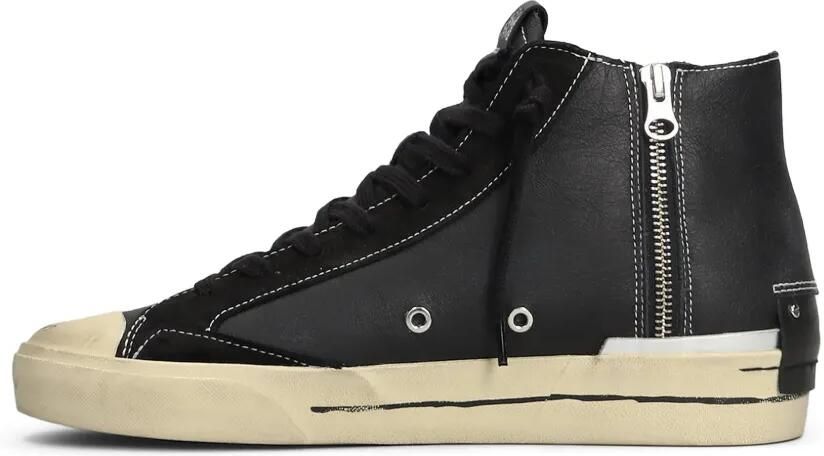 Crime London distressed-effect high-top sneakers Zwart - Foto 5