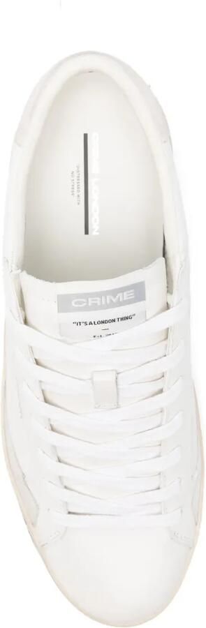 Crime London Distressed leren sneakers Wit - Foto 4