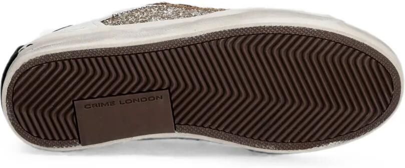 Crime London Distressed sneakers met glitters Wit - Foto 5