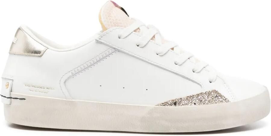 Crime London Distressed sneakers Wit
