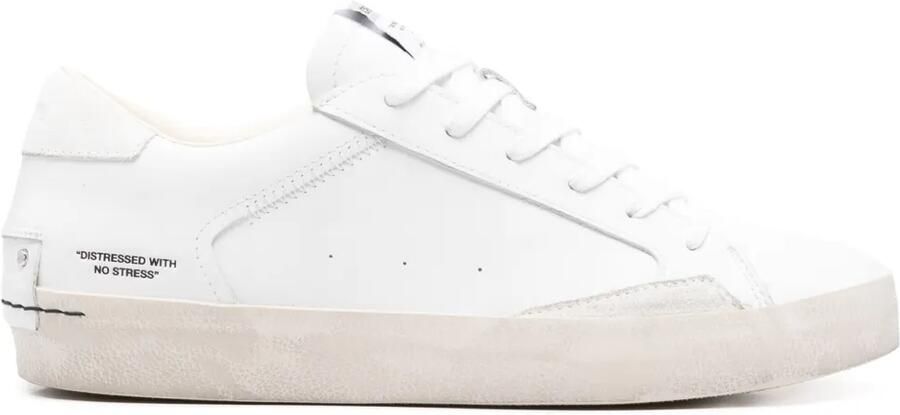 Crime London Distressed sneakers Wit