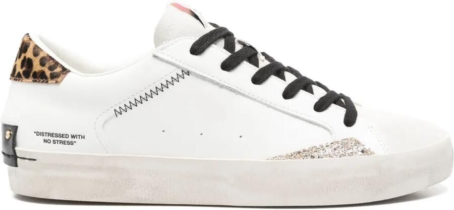 Crime London Distressed sneakers Wit