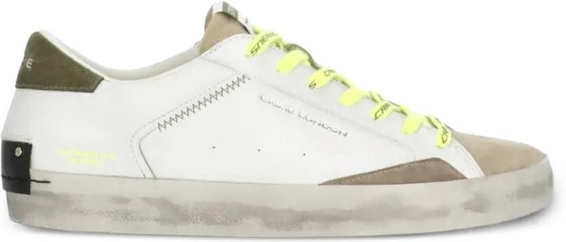 Crime London Distressed sneakers Wit