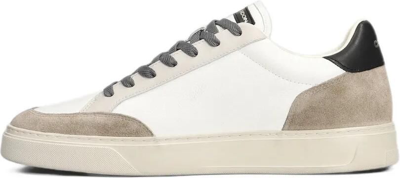 Crime London Eclipse leren sneakers met suède vlakken Wit - Foto 5