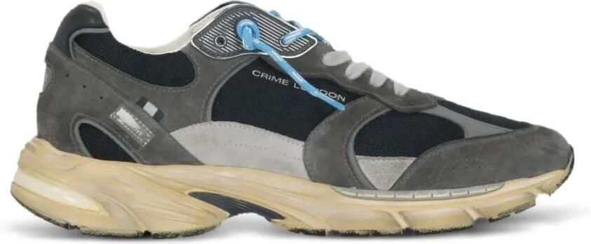 Crime London Fugitive 9094 panelled sneakers Grijs