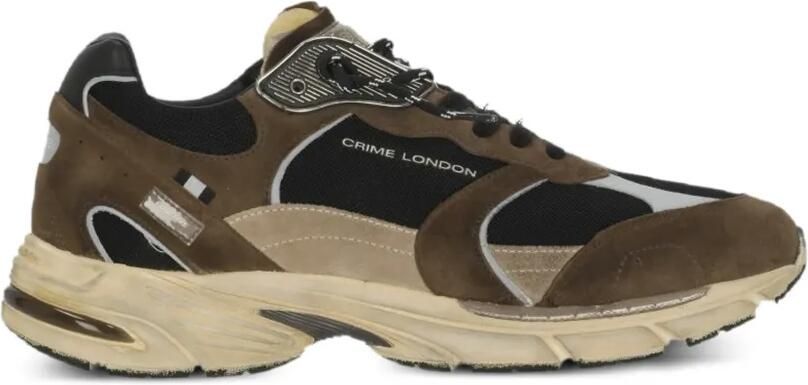 Crime London Fugitive panelled sneakers Bruin